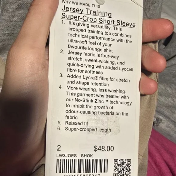 lululemon athletica Women's Tan Crop Top - Picture 5 of 5